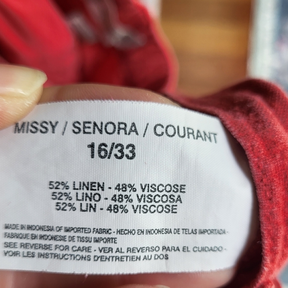 Vintage America Rose/Coral Red Short - Picture 2 of 8